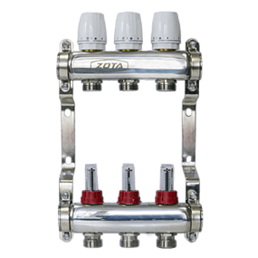 Коллектор нержавеющий с расходомерами ZOTA 3