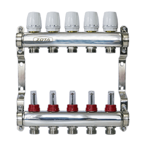 Коллектор нержавеющий с расходомерами ZOTA 5