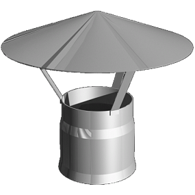 Зонт Ду=150 (0,5мм) нерж.